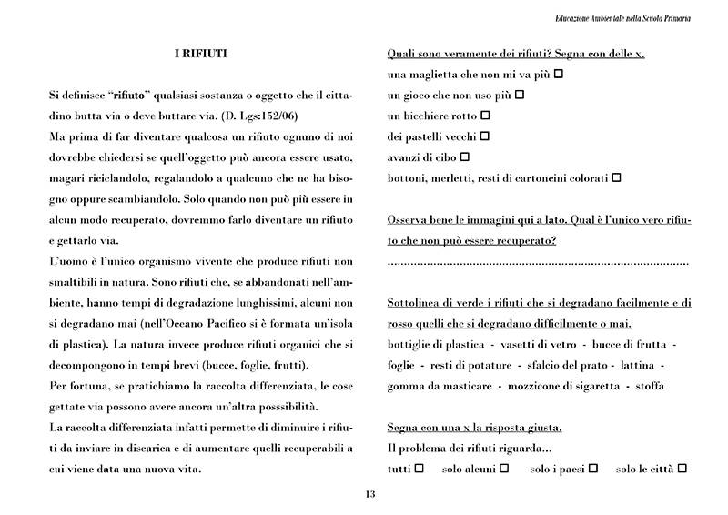 Educazione Ambientale Nella Scuola Primaria Erbario Celeste Editoria